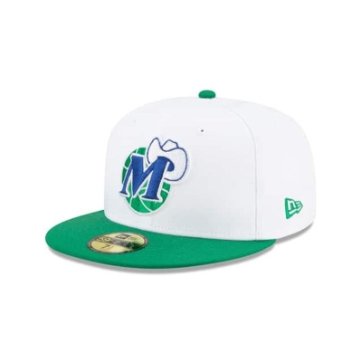Dallas Mavericks Gorra | New Era NBA Hardwood Classic Nights 59fifty Fitted Cap Mexico - Blancos